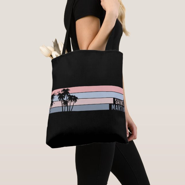 Bolso De Tela Isla Saint Martin St Maarten (Detalle)