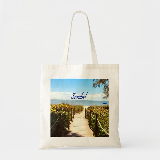 Bolso De Tela Isla Sanibel Florida Beach Ocean (Frente)