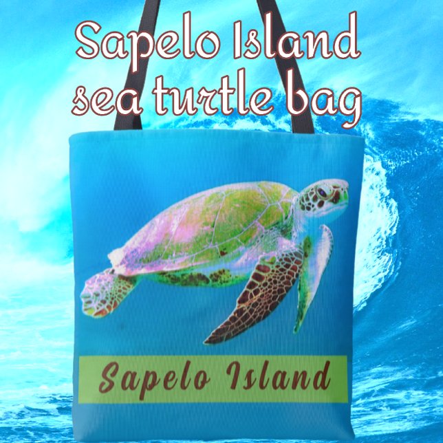 Bolso De Tela Isla Sapelo Georgia Majestic Mar Turca (Subido por el creador)