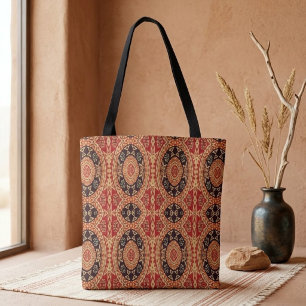 Bolso De Tela Isla Tribal Tono Tierra