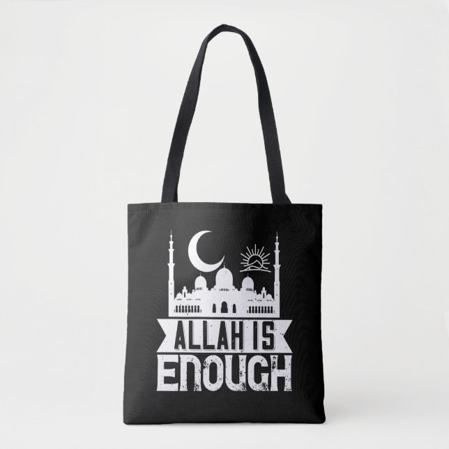 Bolso De Tela Islam - Allah Is Enough (Anverso)