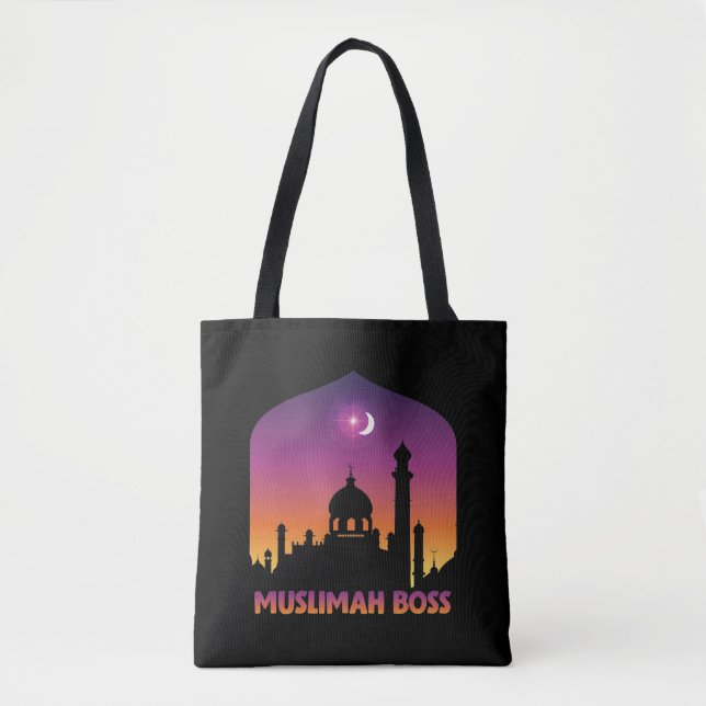 Bolso De Tela Islam Muslimah Boss Religiosos Árabes Musulmanes (Anverso)