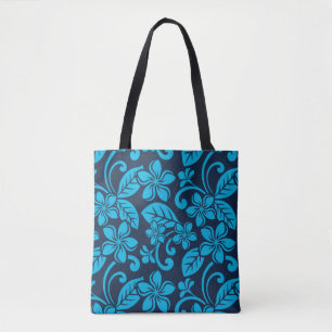 Bolso De Tela ?ISLAND PLUMERIA (azul x 2)