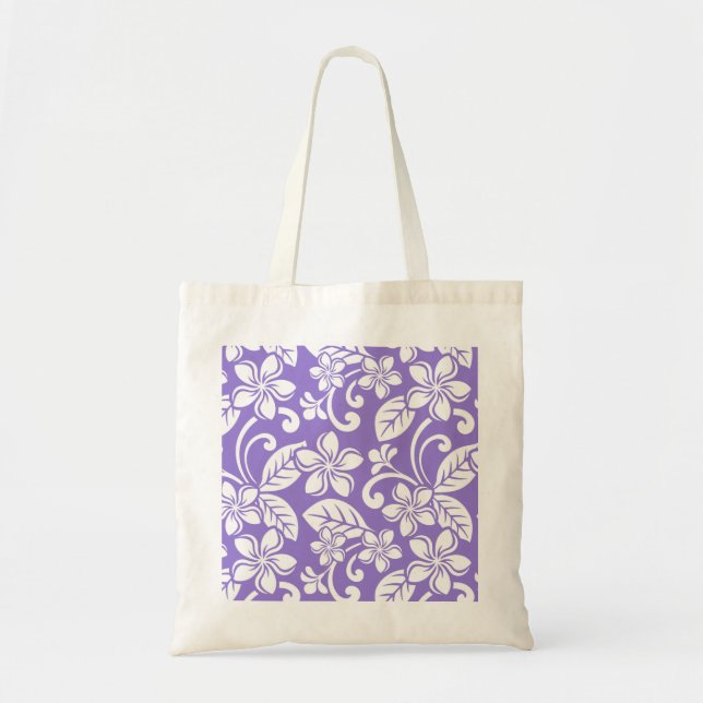 BOLSO DE TELA ISLAND PLUMERIA (LAVENDER) (Frente)