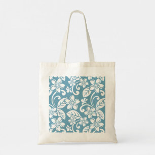 BOLSO DE TELA ISLANDIA PLUMERIA (AZUL ESLADO)