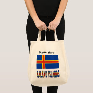 Bolso De Tela Islas Ashland Bandera Ålander Personalizada