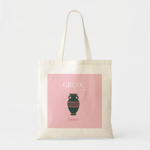 Bolso De Tela Islas griegas, Grecia, Preppy, Rosa