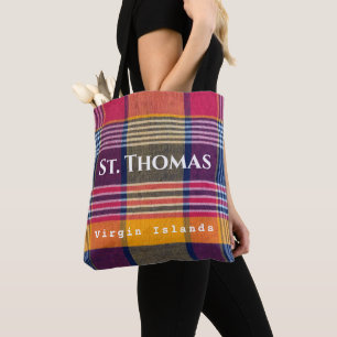 Bolso De Tela Islas Vírgenes de Estados Unidos Patrón St. Thomas