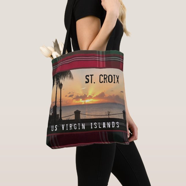 Bolso De Tela Islas Vírgenes de Estados Unidos Santa Cruz del at (Detalle)