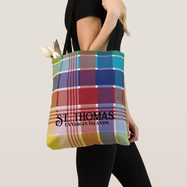 Bolso De Tela Islas Vírgenes de Estados Unidos St Thomas USVI Ma (Detalle)