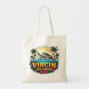 Bolso De Tela Islas Vírgenes de los Estados Unidos Caribe