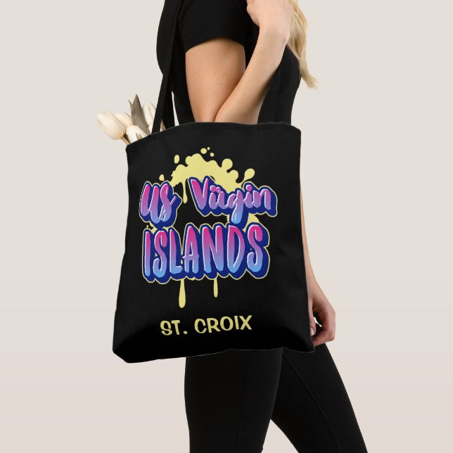 Bolso De Tela Islas Vírgenes de los Estados Unidos Santa Cruz (Detalle)