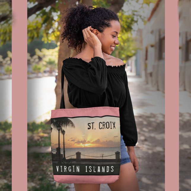 Bolso De Tela Islas Vírgenes de los Estados Unidos Sunset USVI S (Subido por el creador)