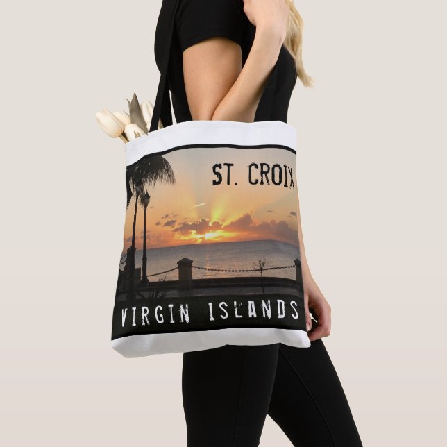 Bolso De Tela Islas Vírgenes Estadounidenses Amanecer del Caribe (Detalle)
