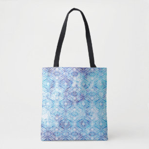 Bolso De Tela isola de patrón geométrico boho sin soldadura de i