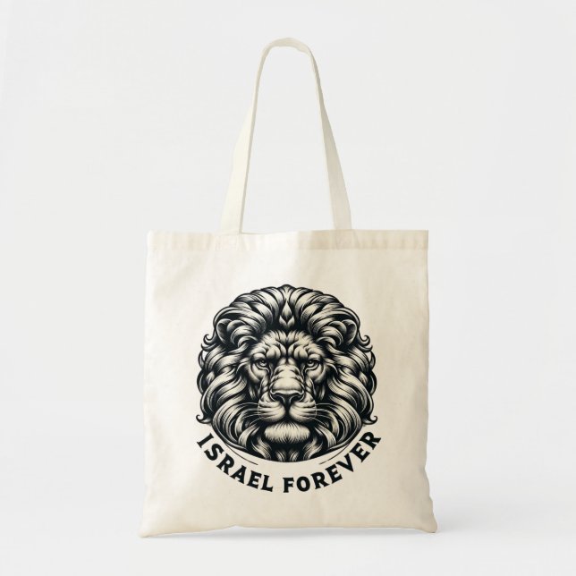 Bolso De Tela Israel Forever. Lion of Judea.  Tote Bag (Frente)