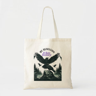 Bolso De Tela It Has History – Crow Forest Scene