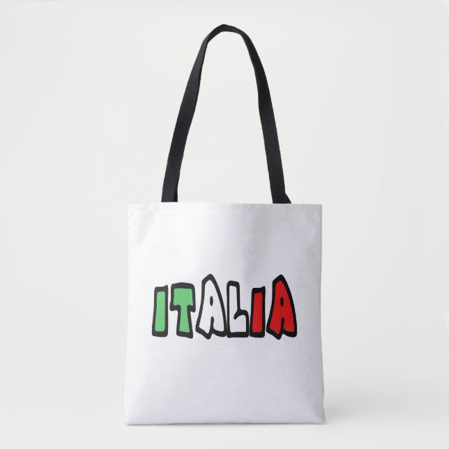 Bolso De Tela Italia (Anverso)