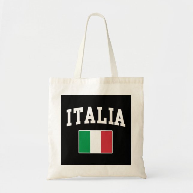 Bolso De Tela Italia Flag Italy Italian Italiano Family Men Wome (Frente)