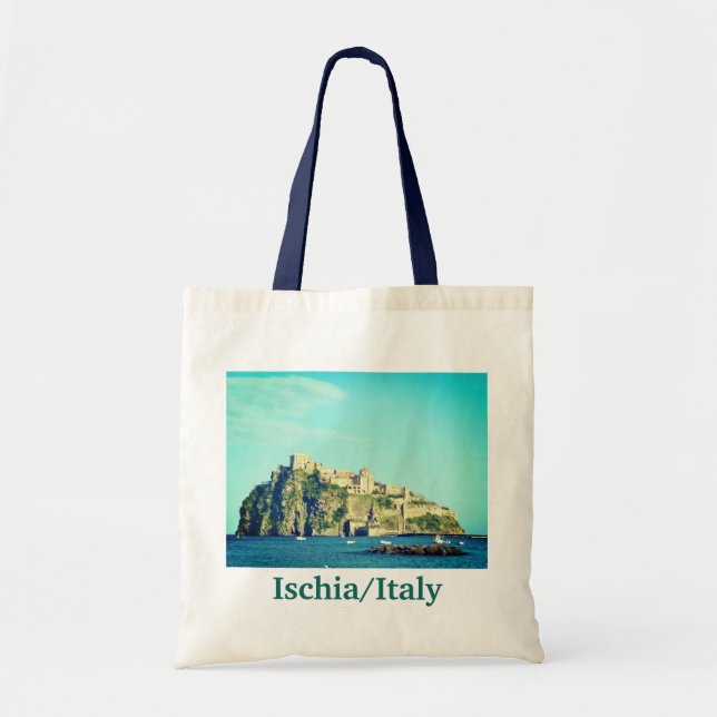Bolso De Tela Italia Ischia Castle Souvenir (Frente)