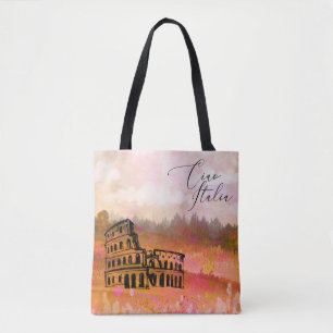 Bolso De Tela *~* Italia Paisaje toscano Colosseo