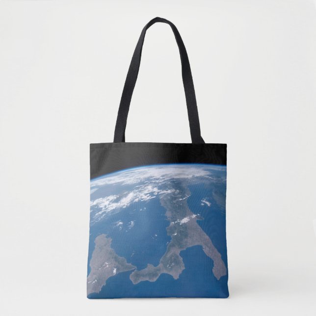 Bolso De Tela Italia Y Su Isla Sicilia. (Anverso)