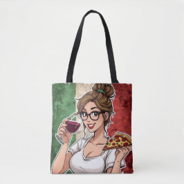 Bolso De Tela Italian Themed Tote