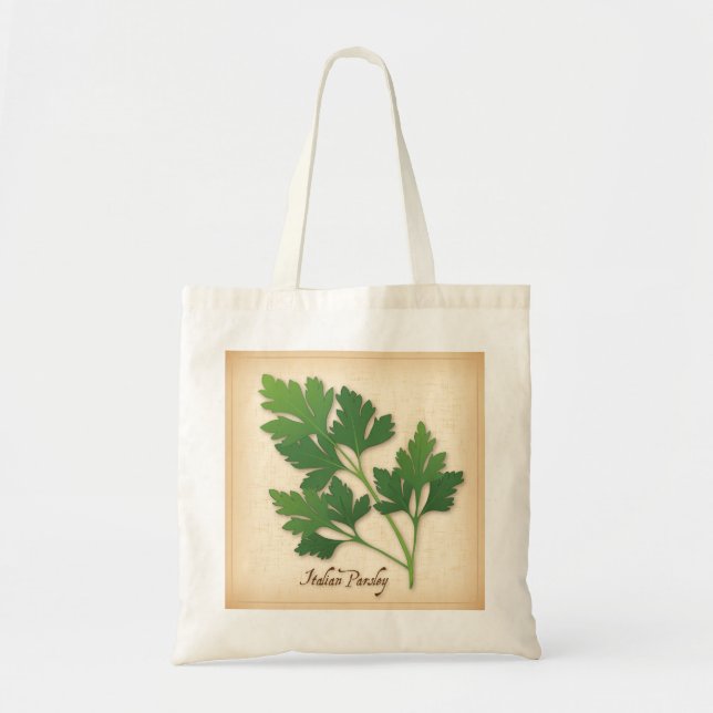 Bolso De Tela Italiano Parsley Herb (Frente)