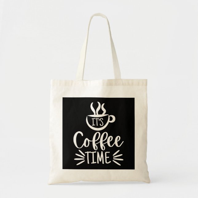 Bolso De Tela It's Coffee Time (Frente)