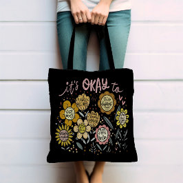 Bolso De Tela It's Okay To Boho Floral Tote Bag
