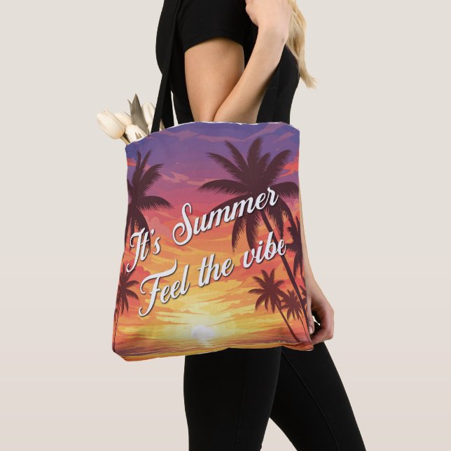 Bolso De Tela It's summer. Feel the vibe (Detalle)