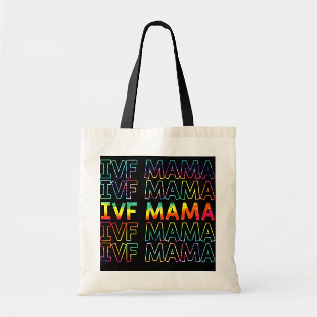 Bolso De Tela IVF Mama Tie Dye Transferencia de embriones FIV (Frente)