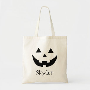 Bolso De Tela Jack negro monogramado o linterna lindo Halloween