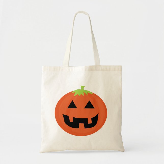 Bolso De Tela Jack o' Lantern Halloween Bag (Frente)