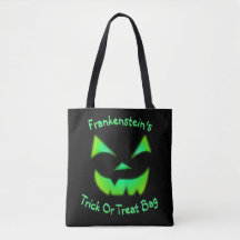 Jack-O-Lantern verde brillante de personalizable