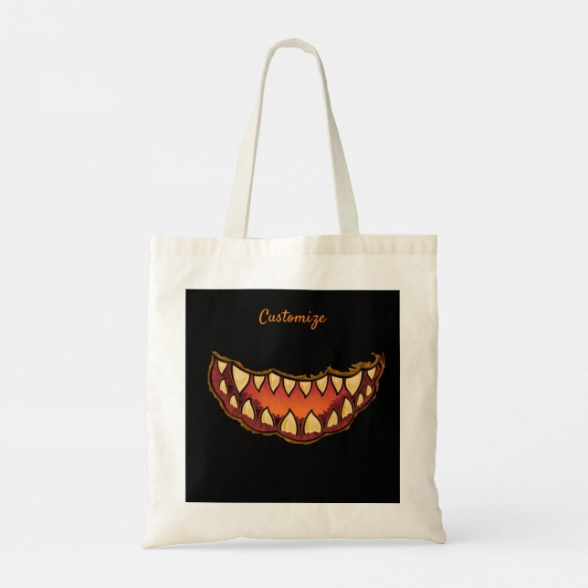Bolso De Tela Jack o'lantern Grimace Gap Tooth Thunder_Cove (Reverso)