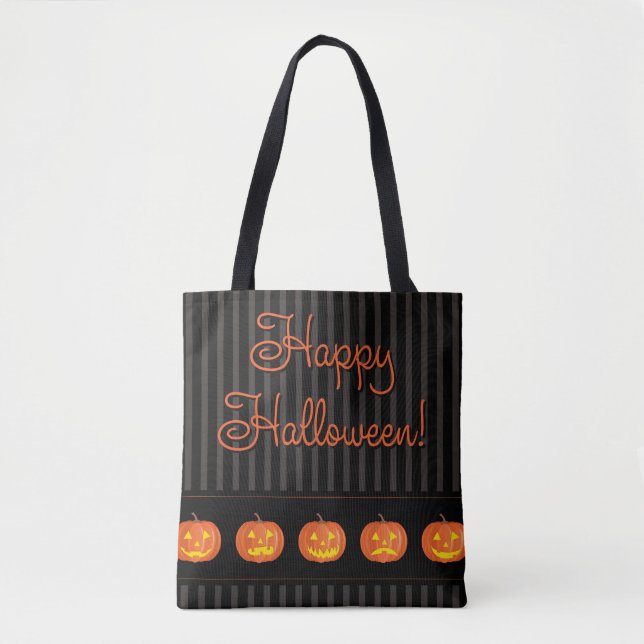 Bolso De Tela ¡Jack O'Lanterns! (Anverso)