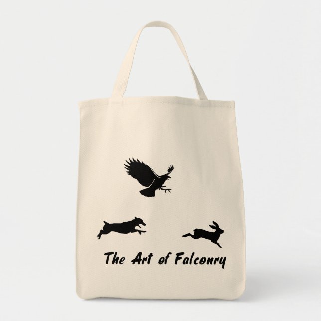 Bolso De Tela Jack Russel y Falconry (Frente)