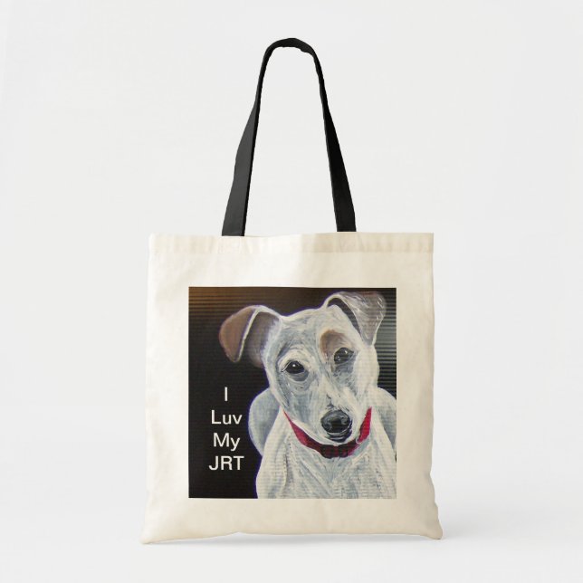 Bolso De Tela Jack Russell Terrier (Frente)