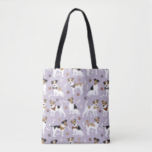 Bolso De Tela Jack Russell Terrier Paws and Bones