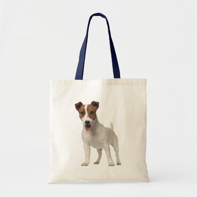 Bolso De Tela Jack Russell Terrier Perro Marrón Y Blanco (Frente)