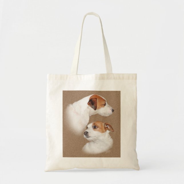 Bolso De Tela Jack Russell Terrior (Frente)