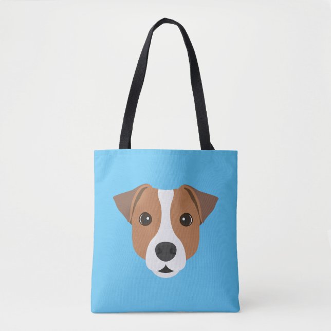 Bolso De Tela Jack Russell Tote Bag (Anverso)