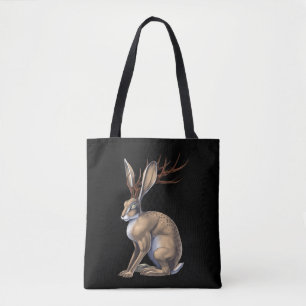 Bolso De Tela Jackalope Cryptid Animal