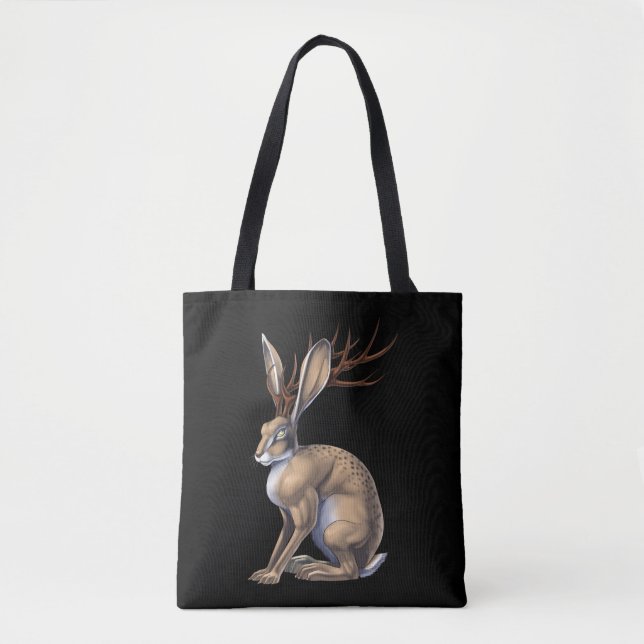 Bolso De Tela Jackalope Cryptid Animal (Anverso)