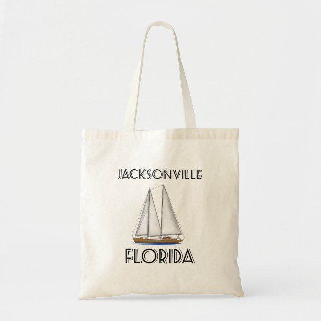 Bolso De Tela Jacksonville Florida (Frente)