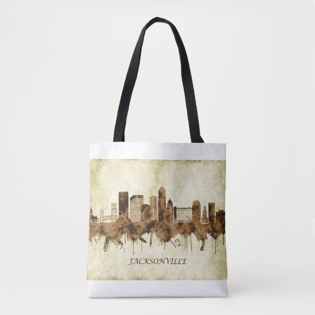 Bolso De Tela Jacksonville Florida (Anverso)