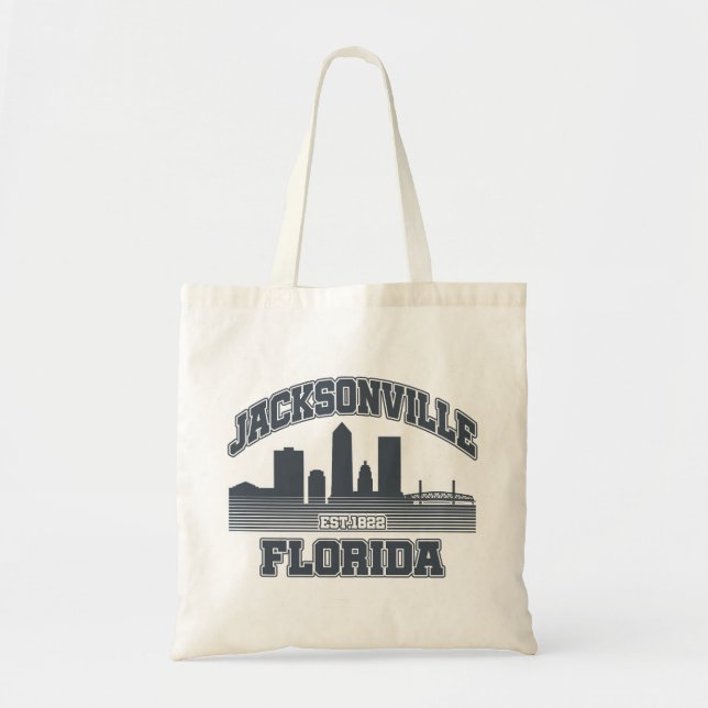 Bolso De Tela Jacksonville, Florida (Frente)