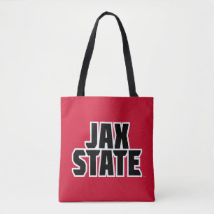 Bolso De Tela Jacksonville State University JAX STATE Bold Texto