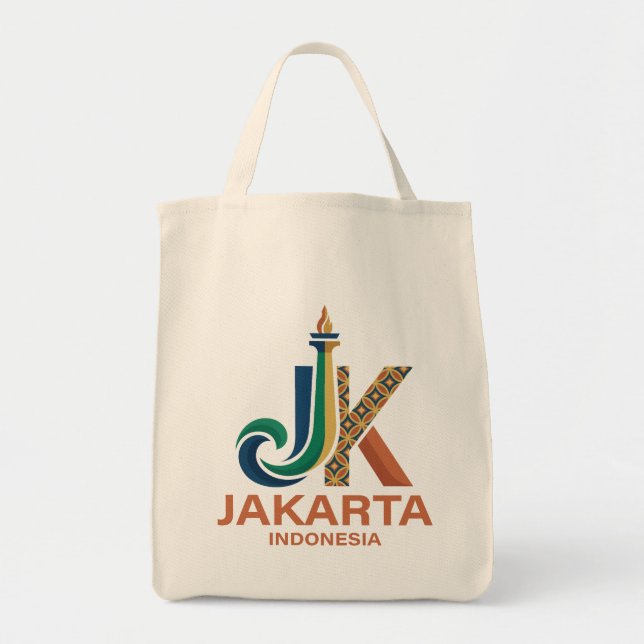 Bolso De Tela Jakarta Indonesia Southeast Asia (Frente)